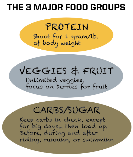 THE 3 MAJOR FOOD GROUPS