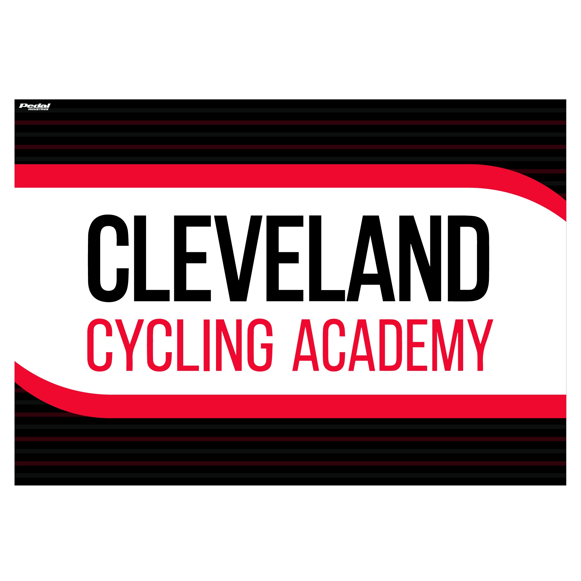 Cleveland Cycling Academy 2023 Back Wall 10 x 10 PEDAL Industries