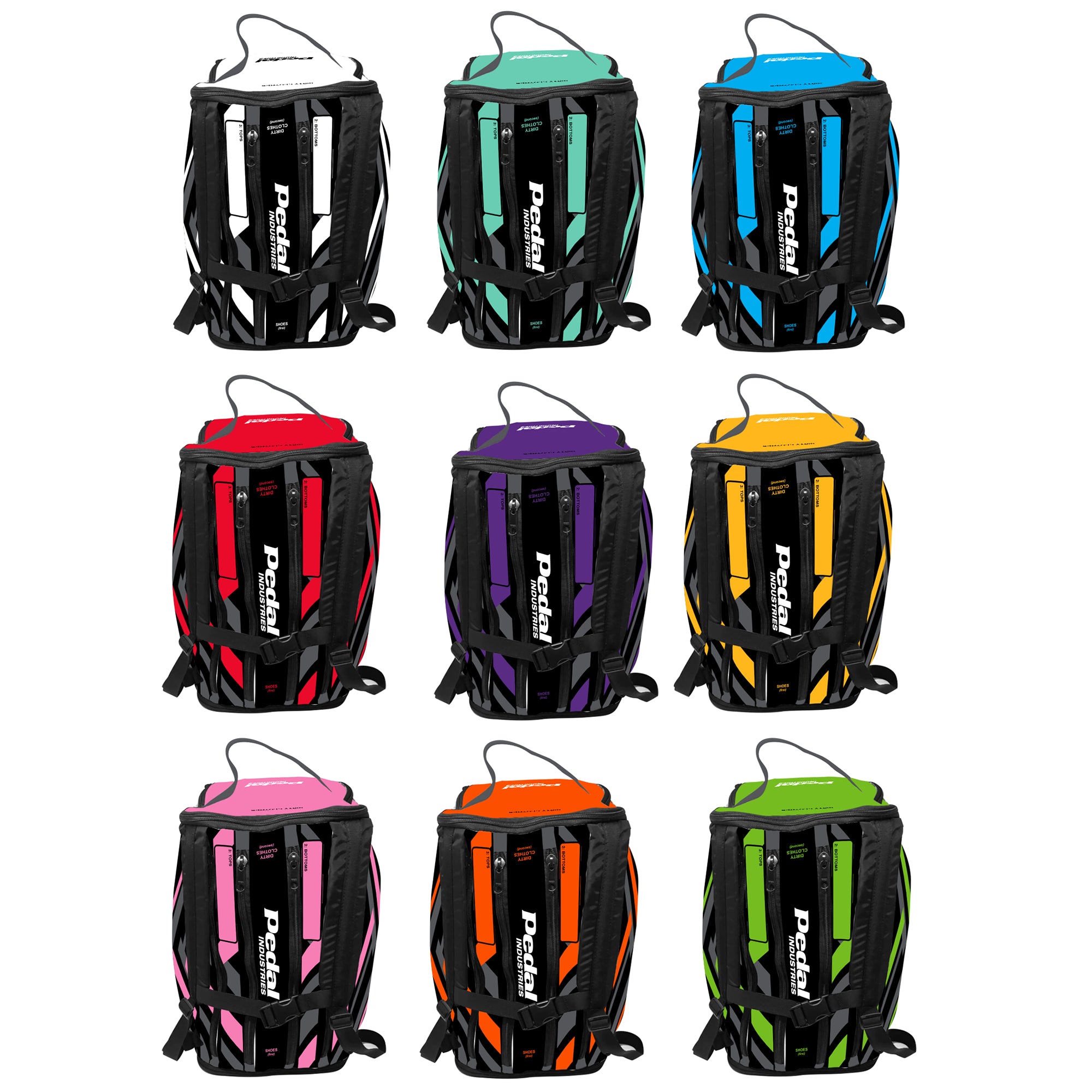 All Primary Colors TravelBag™ ISD PEDAL Industries
