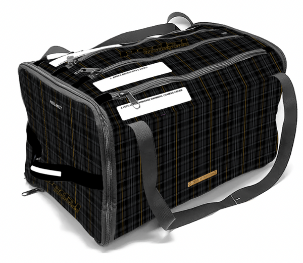 PLAID BLACK Cypress Spirits 2026 RaceDay CYCLING Gear BAG™ ISD