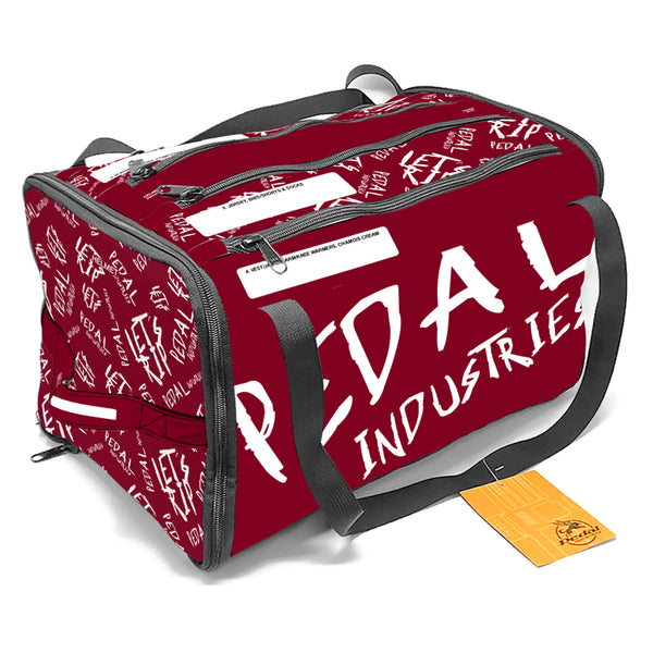 Burgundy-White Pedal PUNK RaceDay CYCLING Gear BAG™ ISD