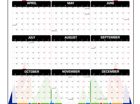 TMWC 2024 GIANT MY RACEDAY CALENDAR