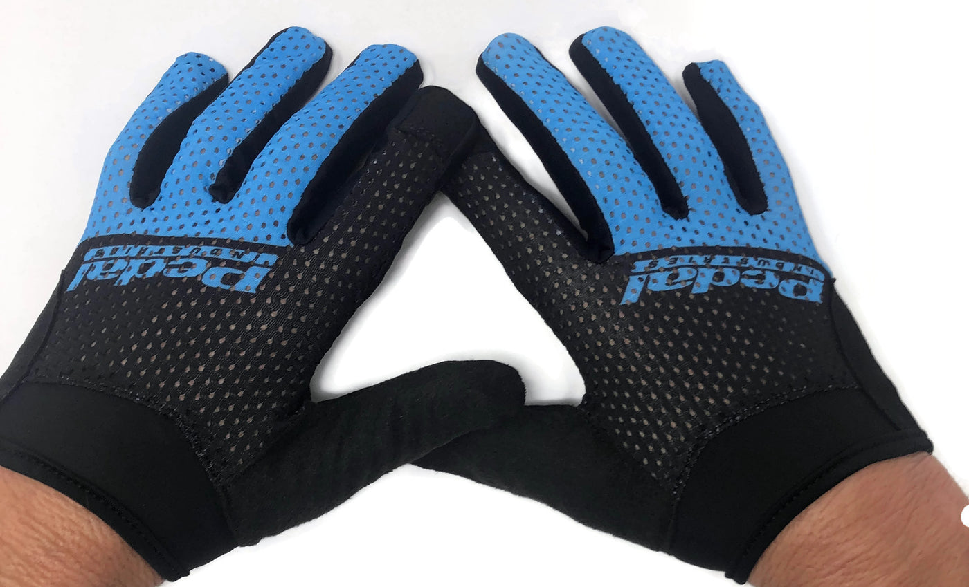 SuperLight Race Gloves - Black and Blue - CLOSEOUT