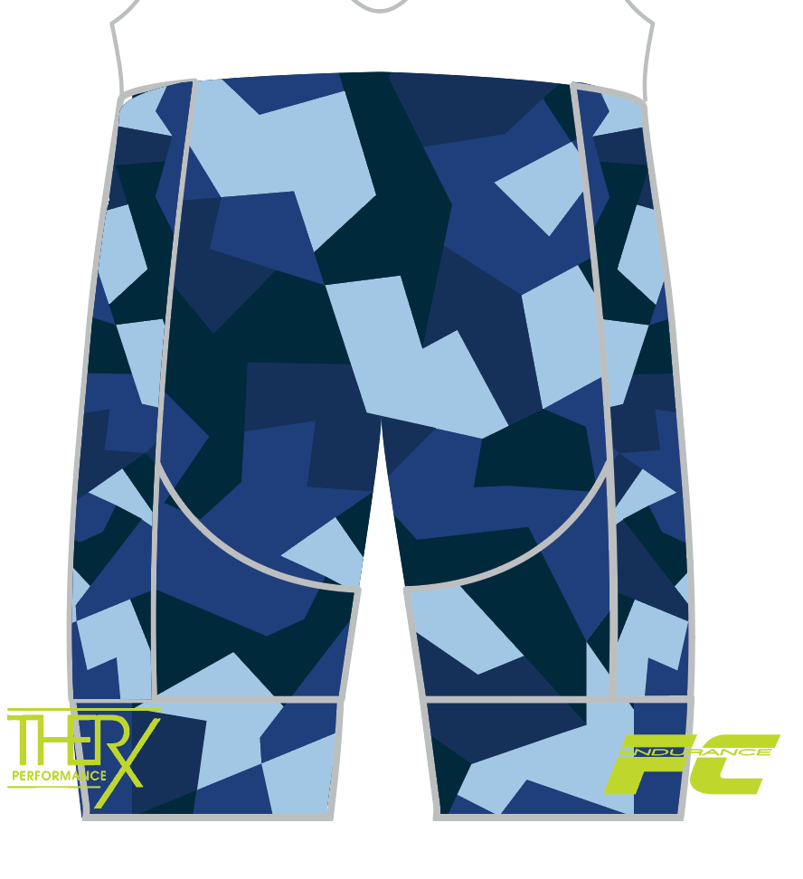 FC ENDURANCE 2021 BLUE CAMO PRO BIB 2.0 PEDAL Industries
