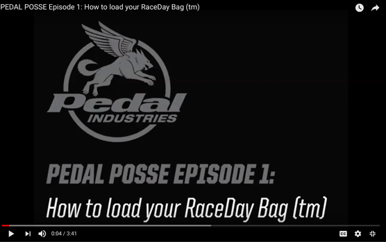 HOW TO LOAD YOUR RACEDAY BAG