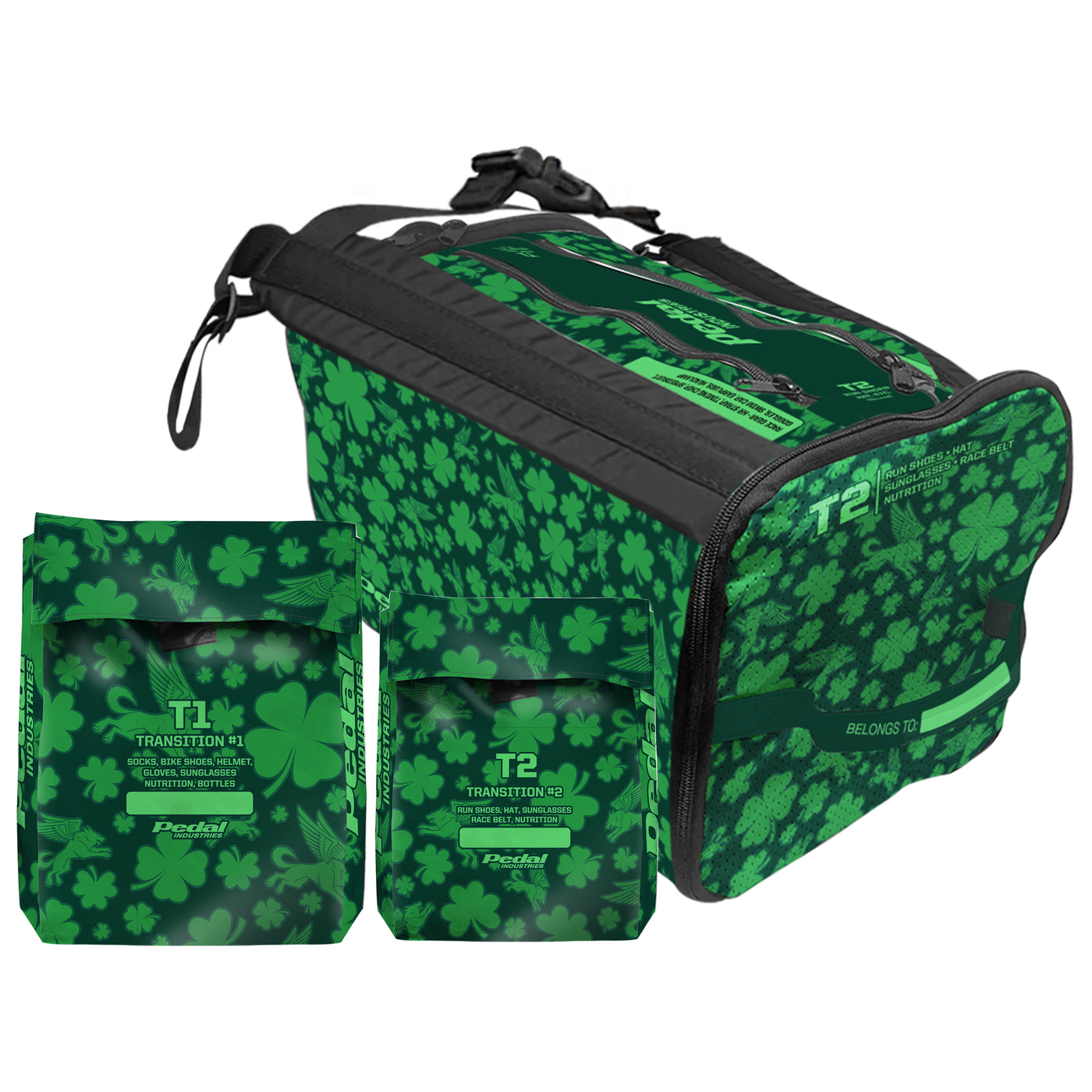 Lucky Pedal TRIATHLON SPECIFIC RaceDay Bag ISD (2 Color Variants)