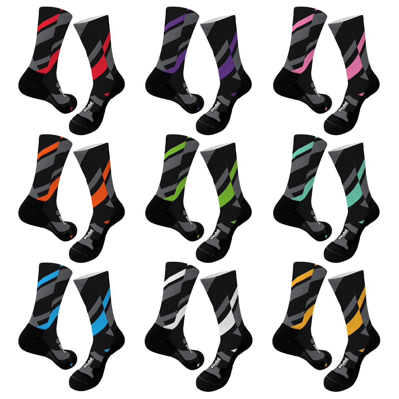 Primary Colors SUBLIMATED SOCK ISD (9 Color Variants) – PEDAL Industries