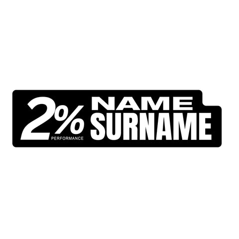 2% Performance 2026 ID Sticker Bikes & Gear