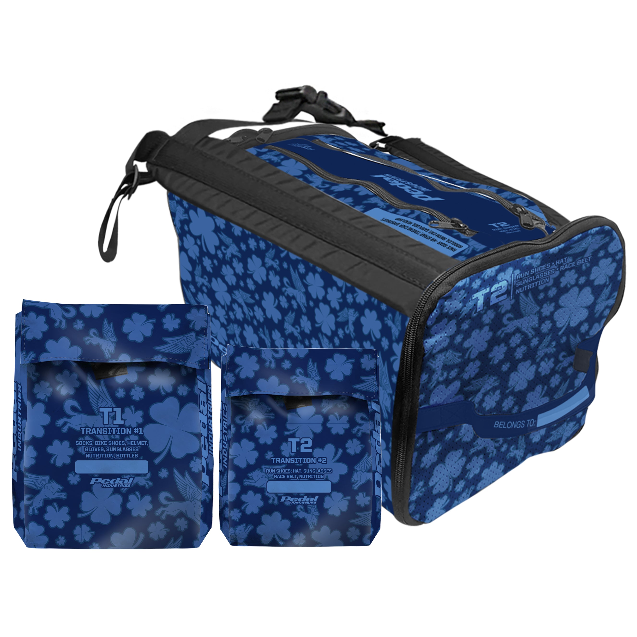BLUE Lucky Pedal RaceDay TRIATHLON Gear Bag™ ISD