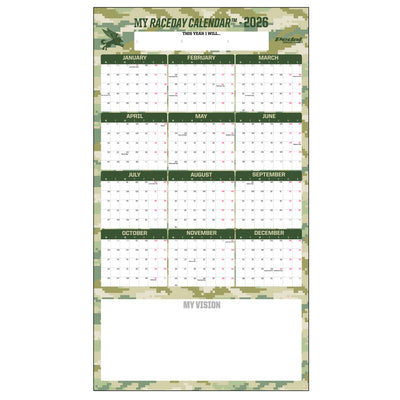 All CAMO 2026 GIANT MY RACEDAY CALENDAR ISD (7 Color Variants)
