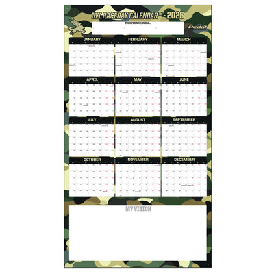 All CAMO 2026 GIANT MY RACEDAY CALENDAR ISD (7 Color Variants)