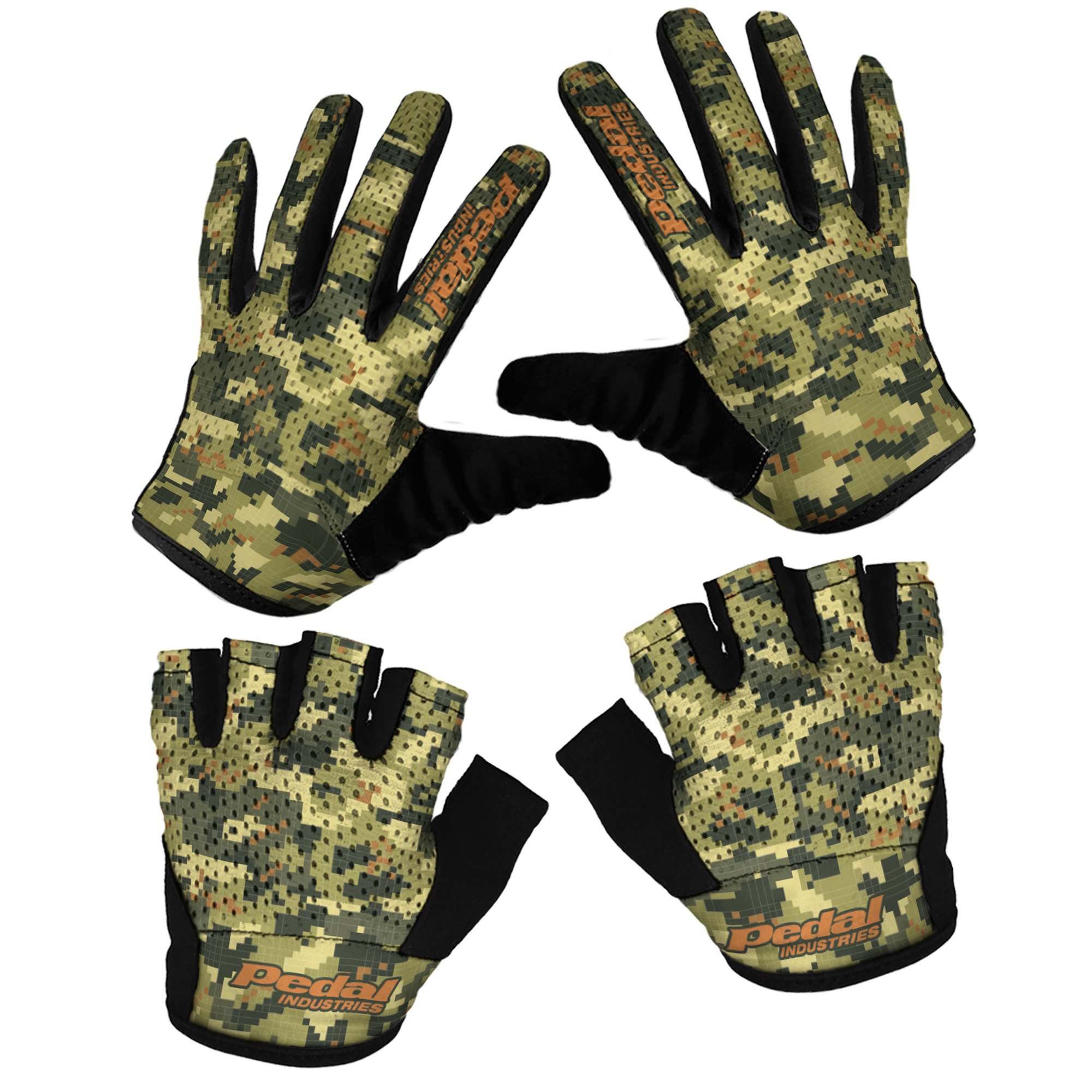 All CAMO SUPERLIGHT RaceDay Gloves ISD JUNGLE