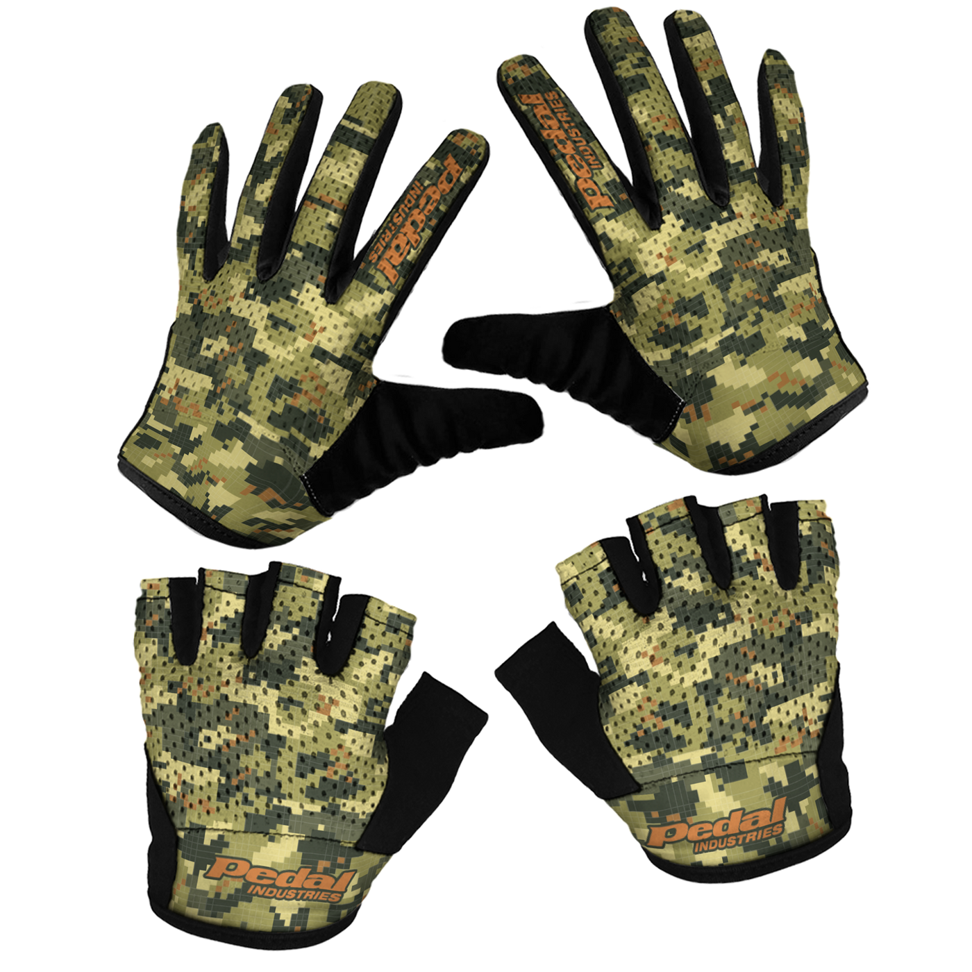 All CAMO SUPERLIGHT RaceDay Gloves ISD JUNGLE