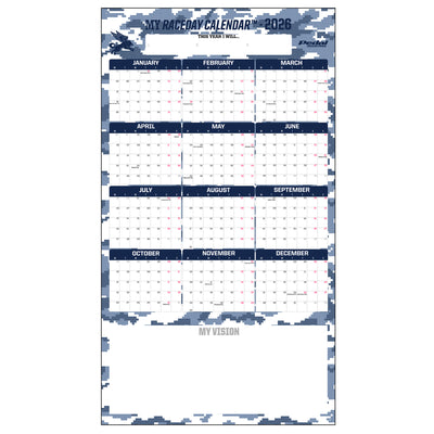All CAMO 2026 GIANT MY RACEDAY CALENDAR ISD (7 Color Variants)
