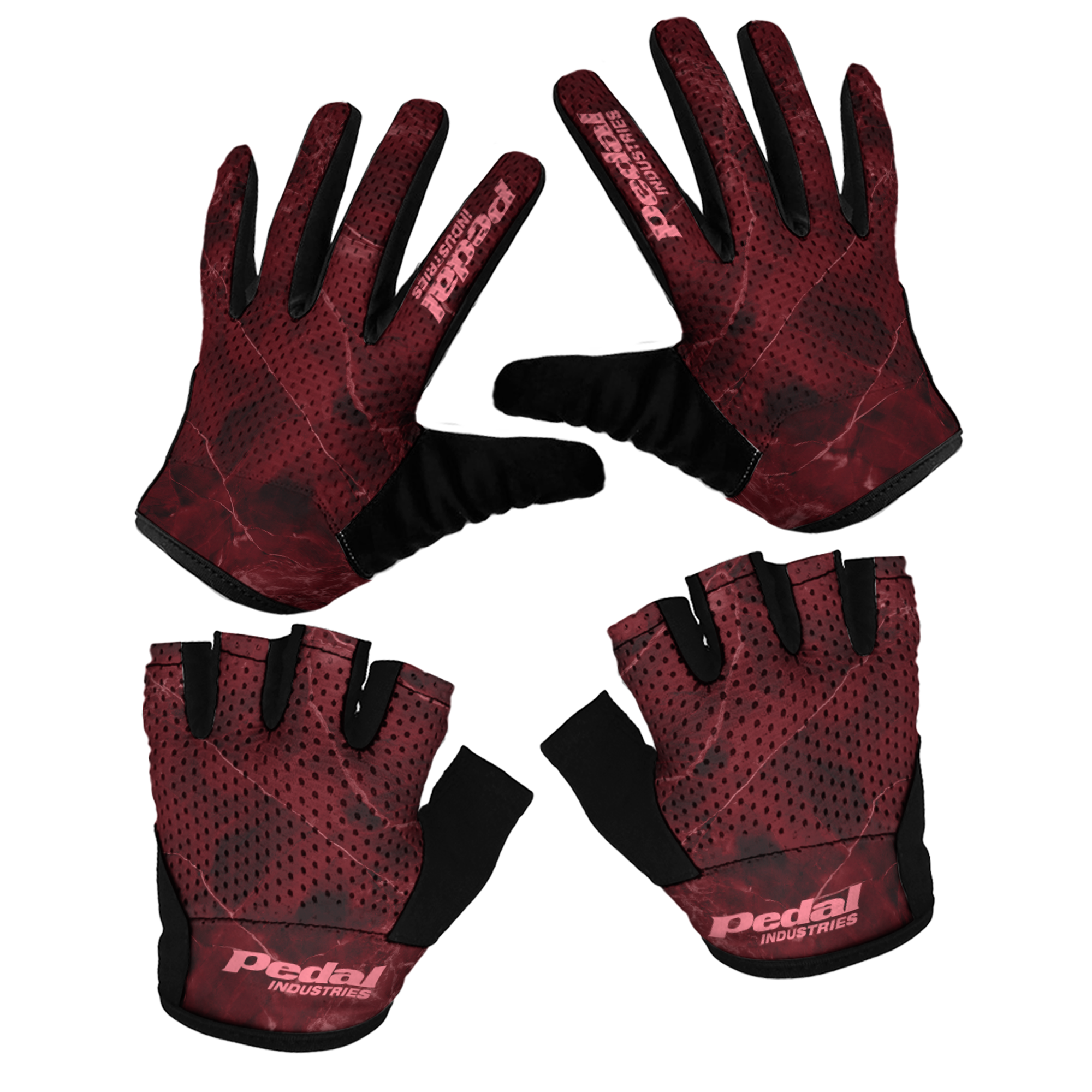 All Marble SUPERLIGHT RaceDay Gloves ISD RUBY