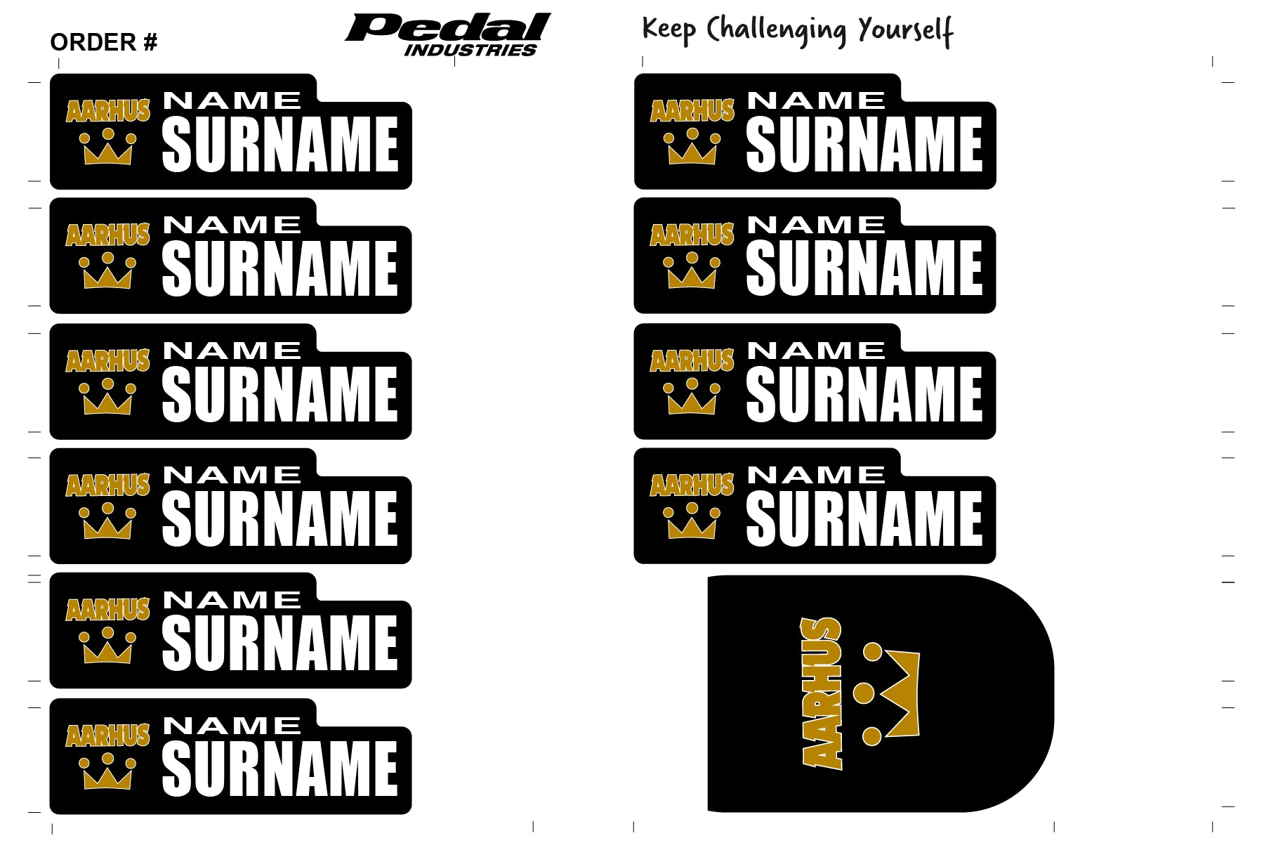 Aarhus 2025 ID Sticker Bikes & Gear