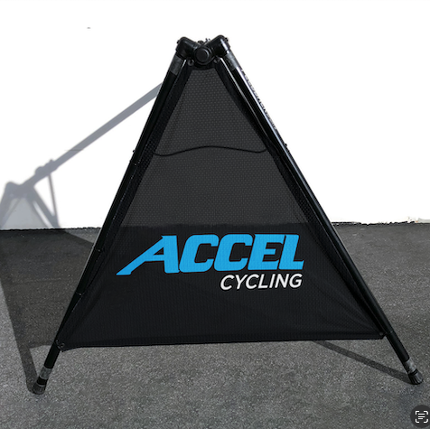Accel Cycling 2024 Bike Rack Banners (Set of 2 Mesh Banners)