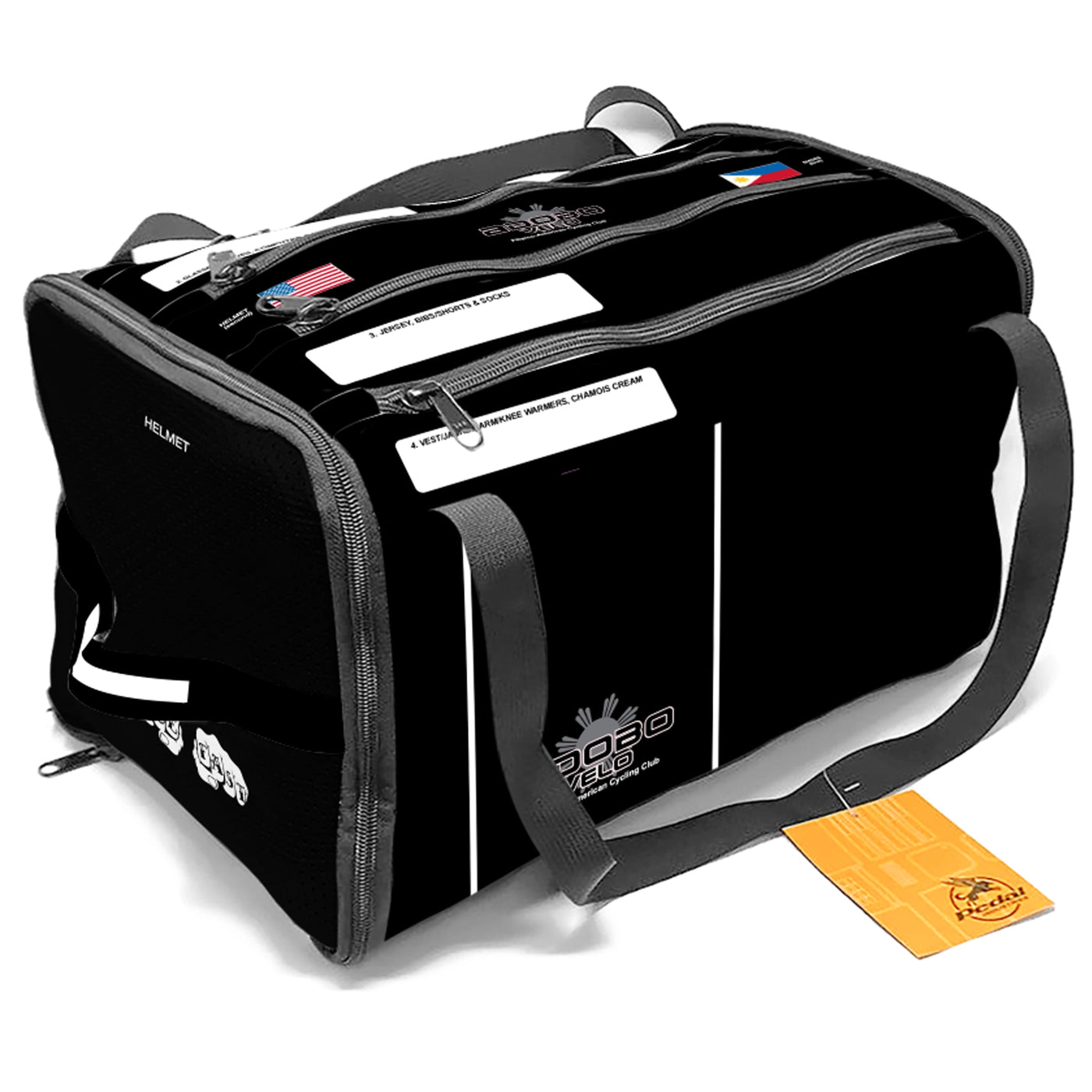 ADOBO VELO BLACK RACEDAY BAG 3.0 - Ships in about 3 weeks