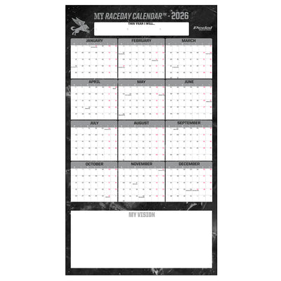 All Marble 2026 GIANT MY RACEDAY CALENDAR ISD (6 Color Variants)