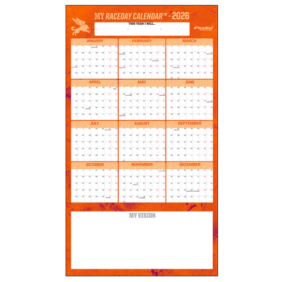 All Marble 2026 GIANT MY RACEDAY CALENDAR ISD (6 Color Variants)