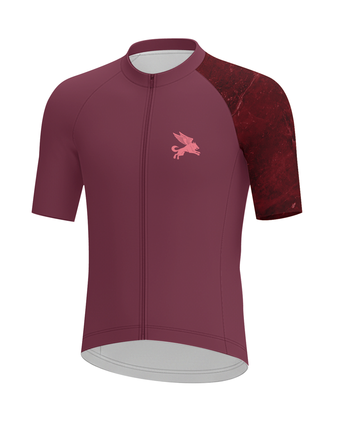 Ruby Marble MEN'S PRO JERSEY ISD - flat product view, front pdp-last