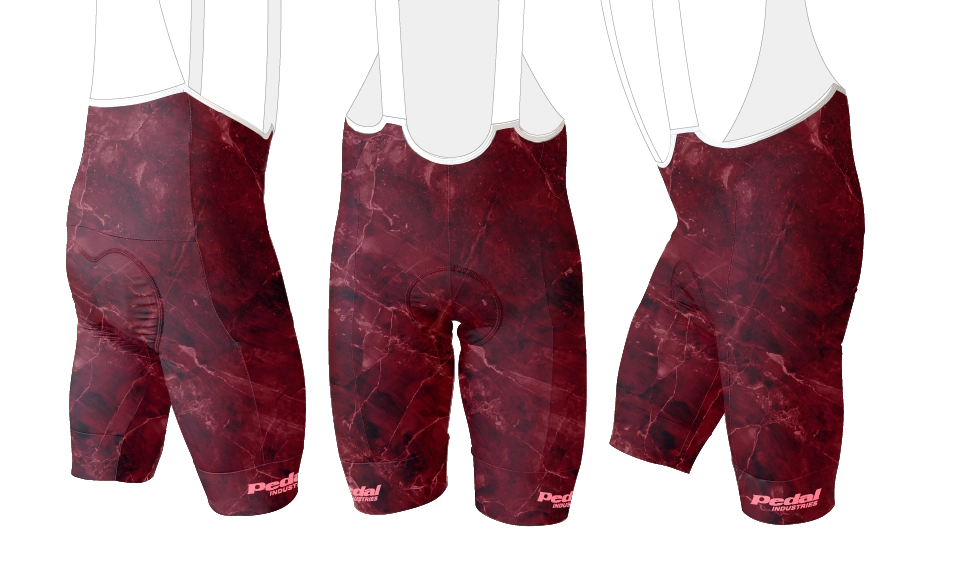 Ruby Marble MEN'S PRO BIB 2.0 ISD - flat product view pdp-last