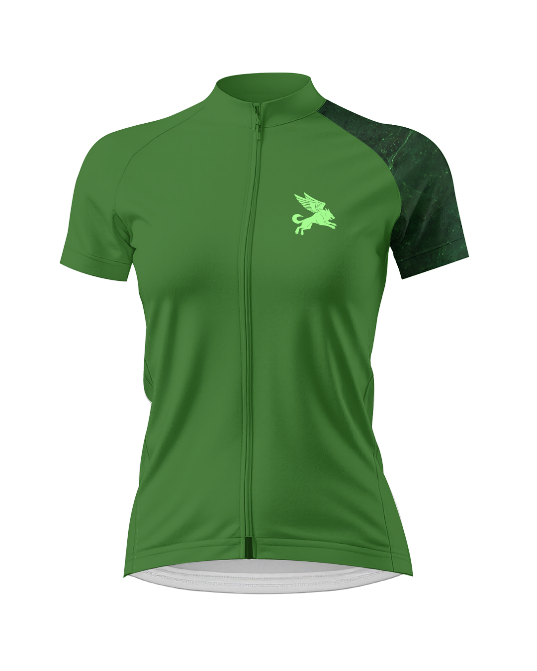 Emerald Marble WOMEN'S PRO JERSEY ISD - flat product view, front pdp-last