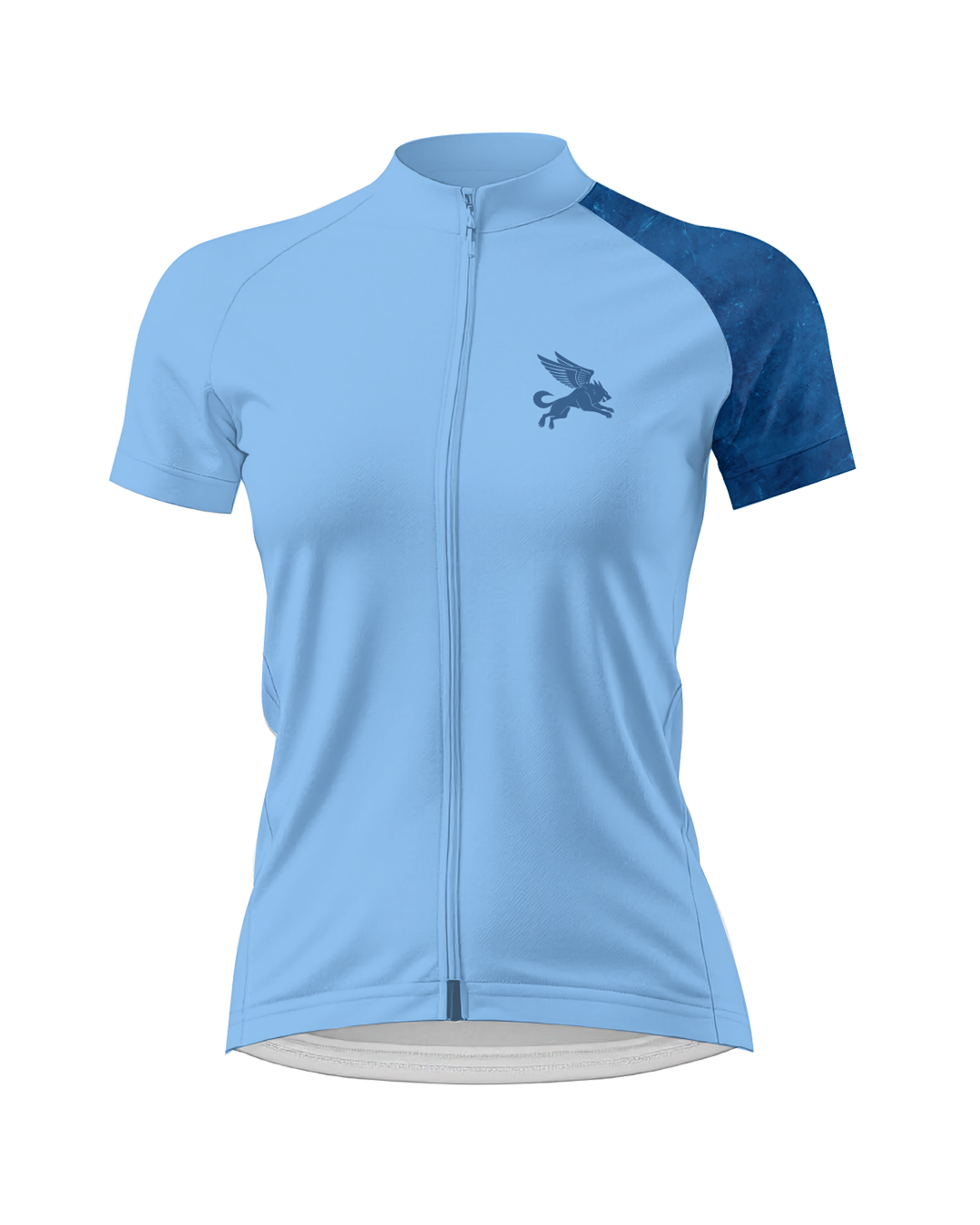 Sapphire Marble WOMEN'S PRO JERSEY ISD - flat product view, front pdp-last