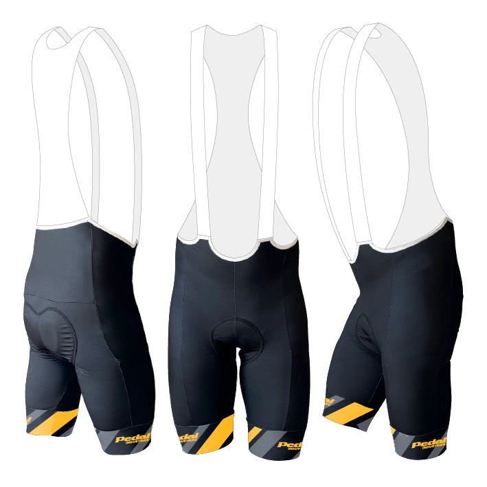 Yellow Primary Colors WOMEN'S PRO BIB 2.5 ISD - flat product view pdp-last
