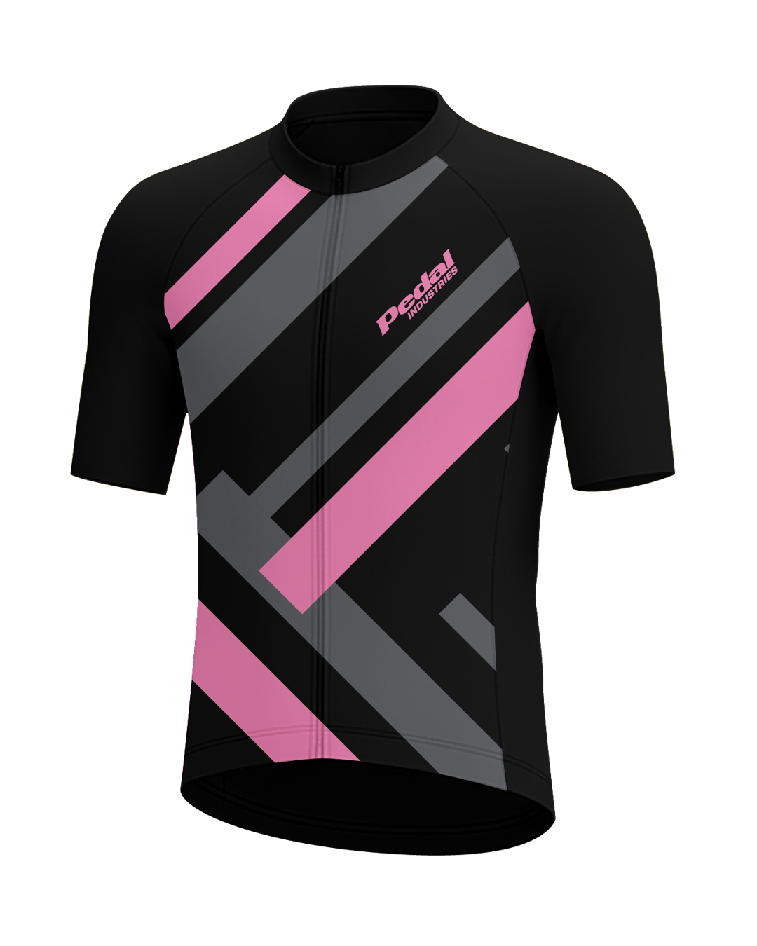 Pink Primary Colors MEN'S PRO JERSEY ISD - flat product view, front pdp-last
