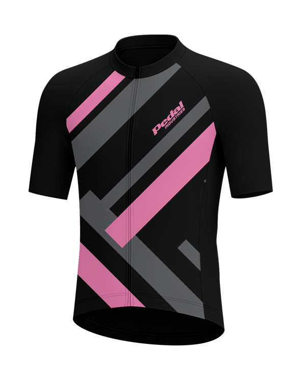 Pink Primary Colors MEN'S PRO JERSEY ISD - flat product view, front pdp-last