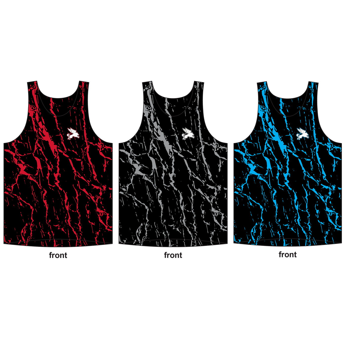 All Splatter WOMEN'S RUNNING Singlet ISD (3 Color Variants)