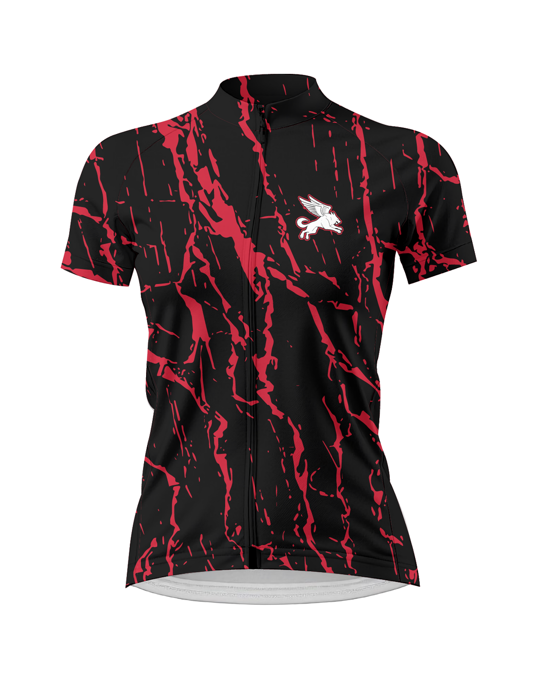 Red Splatter WOMEN'S PRO JERSEY ISD - flat product view, front pdp-last