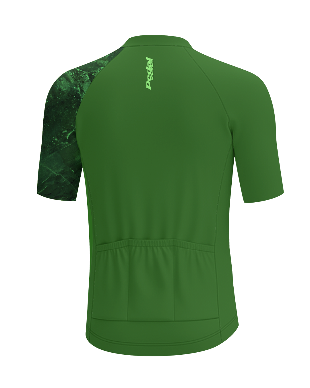 Emerald Marble MEN'S PRO JERSEY ISD - flat product view, back pdp-last