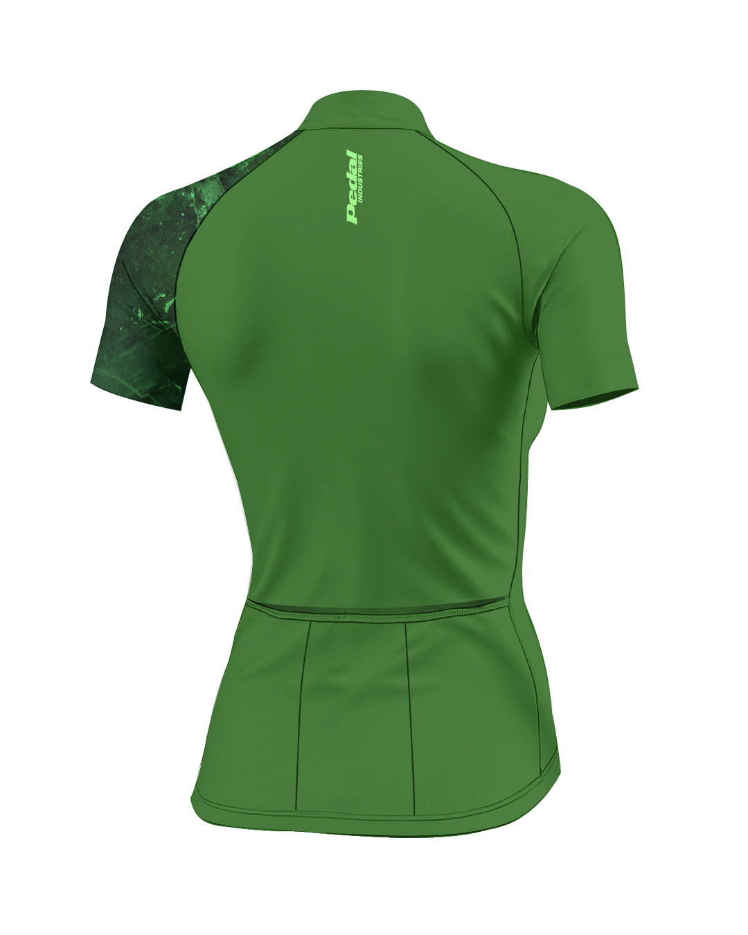 Emerald Marble WOMEN'S PRO JERSEY ISD - flat product view, back pdp-last
