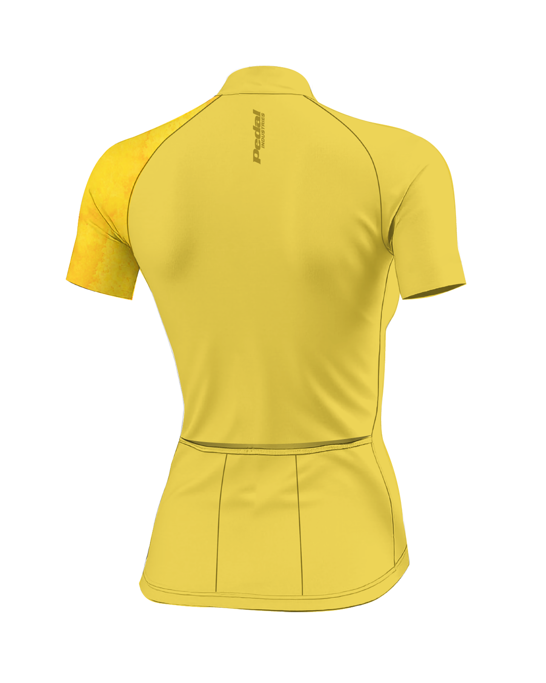 Gold Marble WOMEN'S PRO JERSEY ISD - flat product view, back pdp-last
