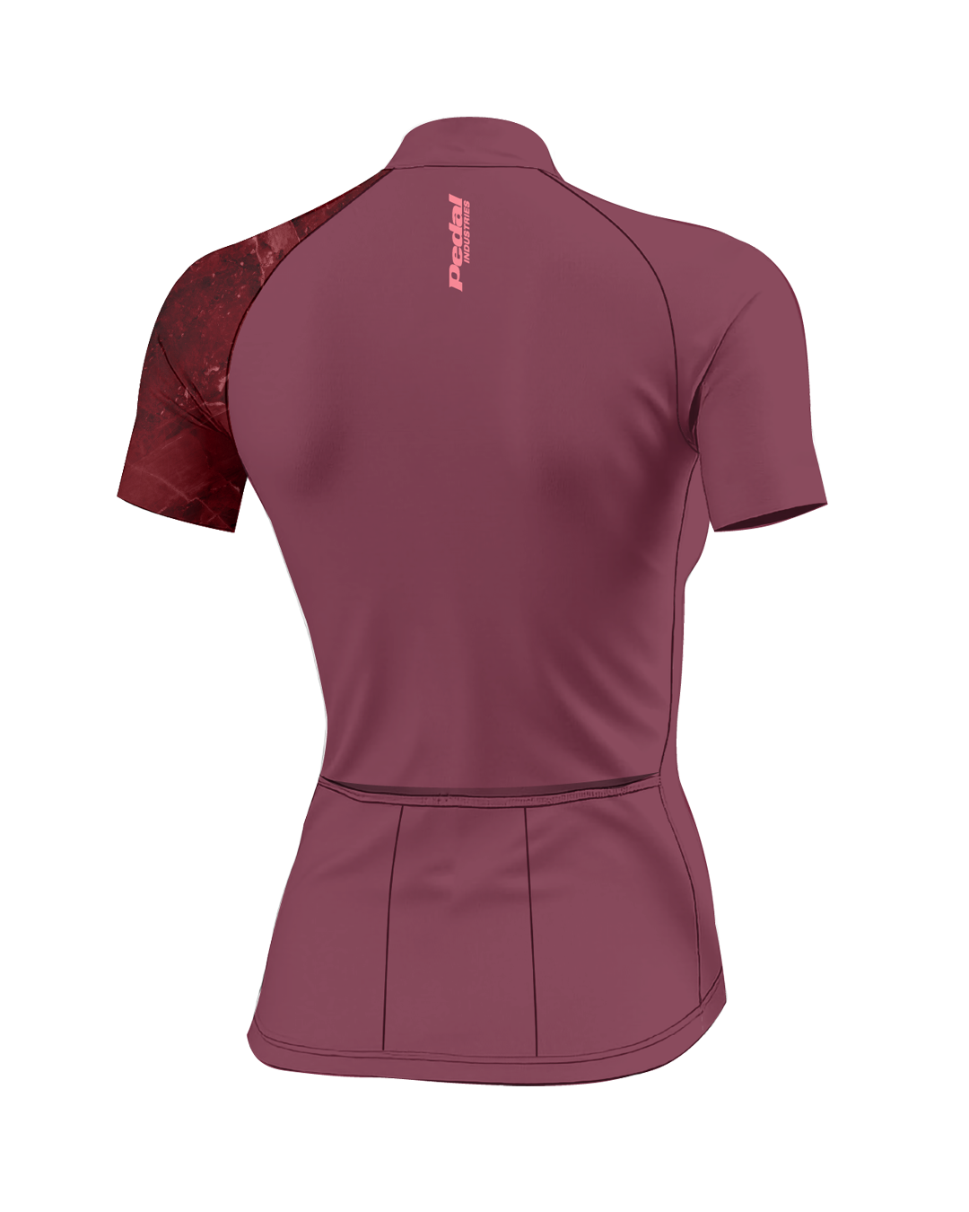 Ruby Marble WOMEN'S PRO JERSEY ISD - flat product view, back pdp-last