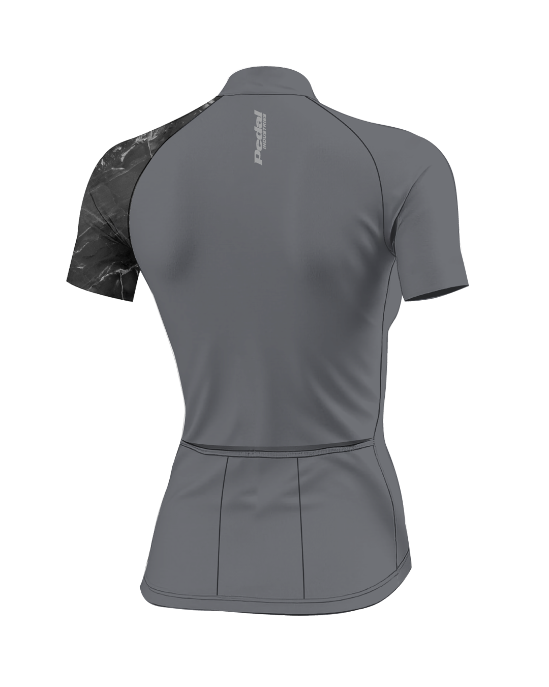 Stealth Marble WOMEN'S PRO JERSEY ISD - flat product view, back pdp-last