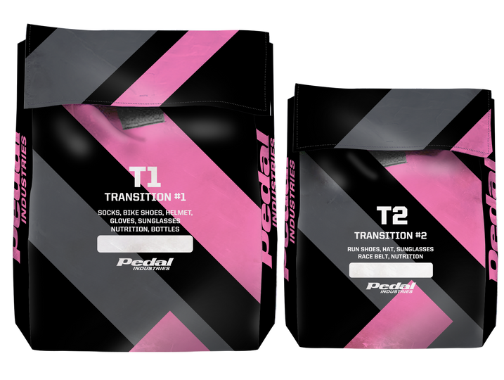 Pink Primary Colors Triathlon Transition Bags ISD