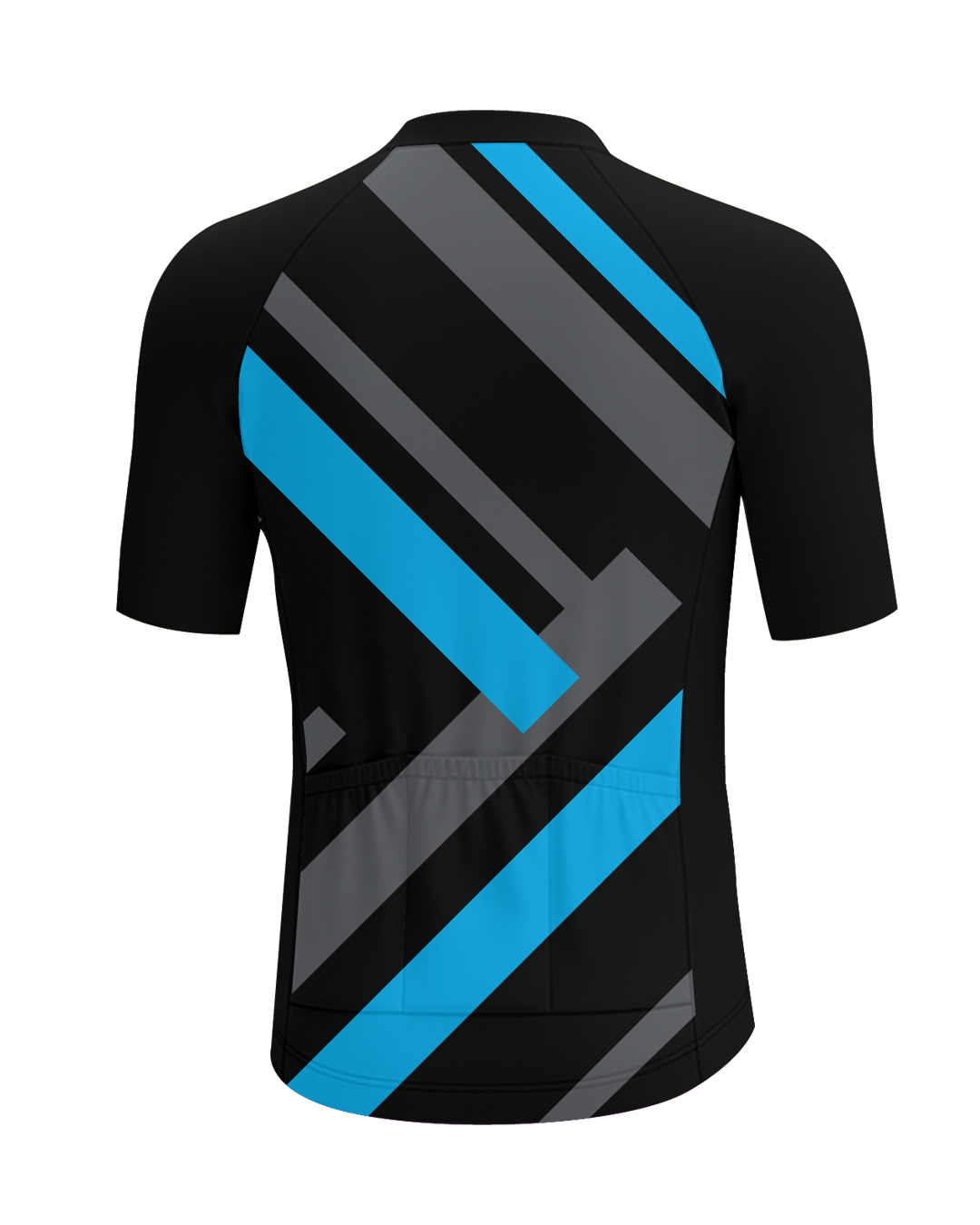 Blue Primary Colors MEN'S PRO JERSEY ISD - flat product view, back pdp-last