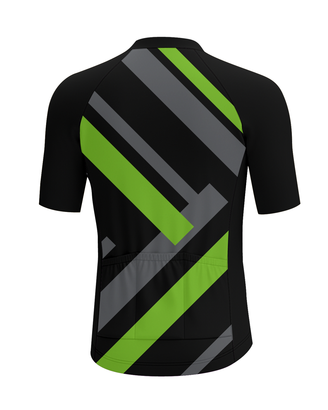 Green Primary Colors MEN'S PRO JERSEY ISD - flat product view, back pdp-last