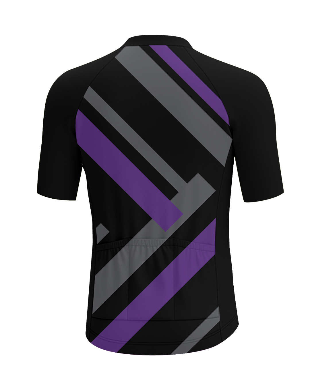 Purple Primary Colors MEN'S PRO JERSEY ISD - flat product view, back pdp-last