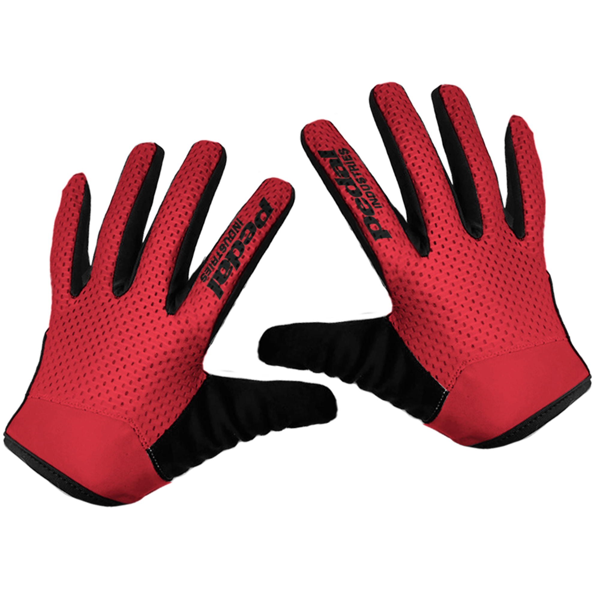 All RED SUPERLIGHT FULL-FINGER GLOVES ISD