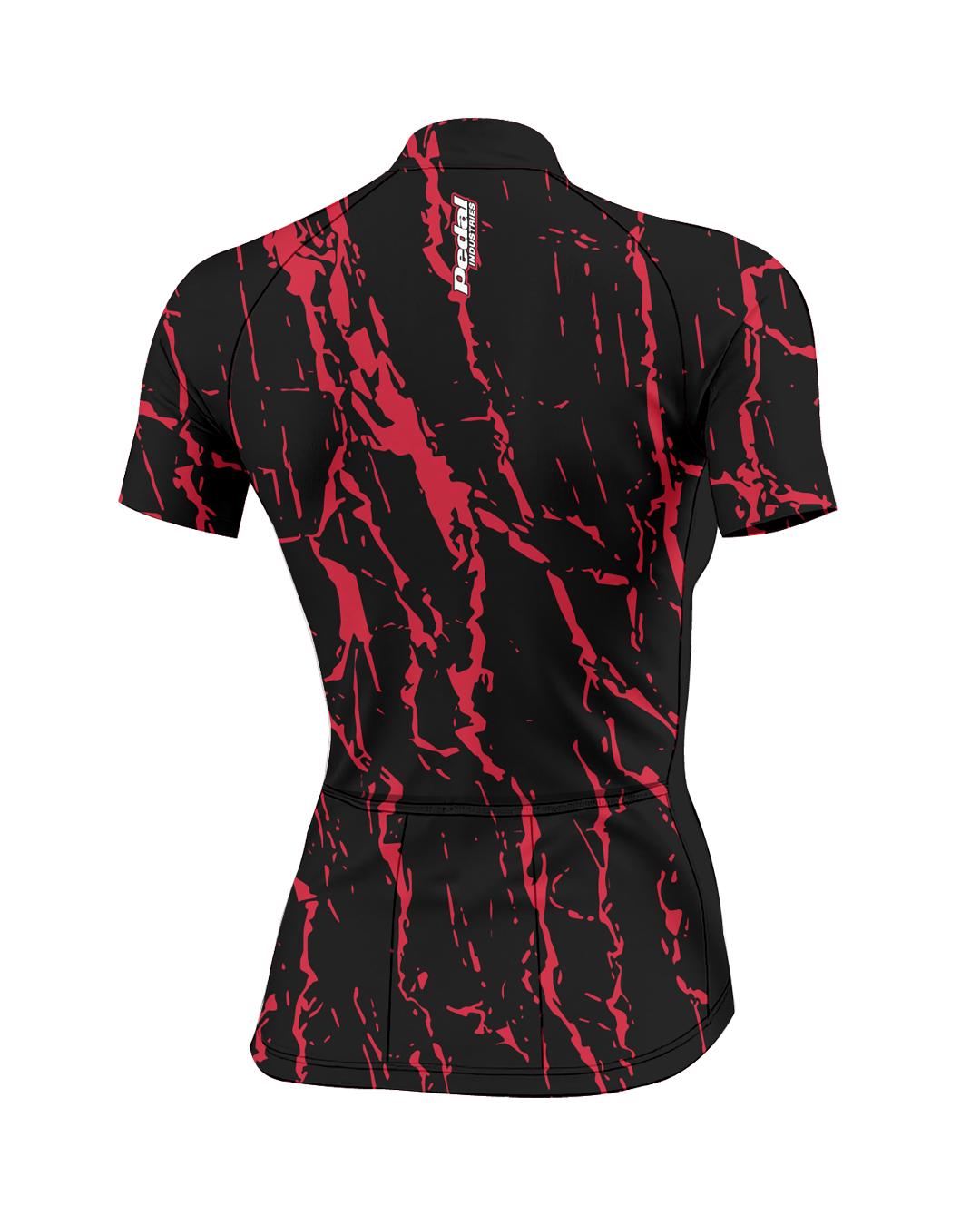 Red Splatter WOMEN'S PRO JERSEY ISD - flat product view, back pdp-last