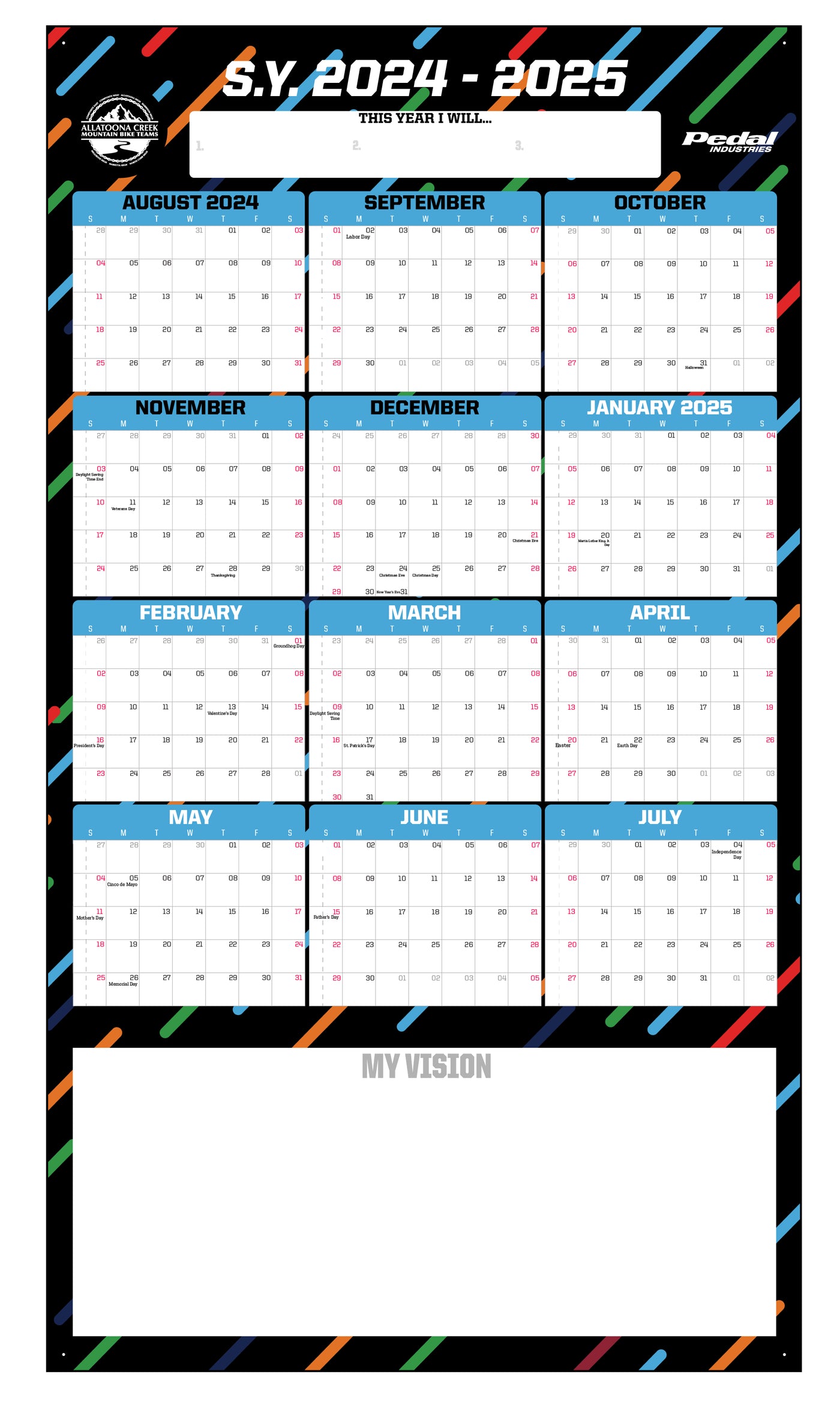 Allatoona Creek MTB Teams 2025 GIANT MY RACEDAY CALENDAR (AUG-JUL)