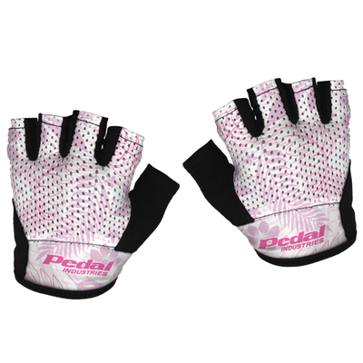 Aloha Pedal SUPERLIGHT RaceDay Gloves ISD Maui Pink