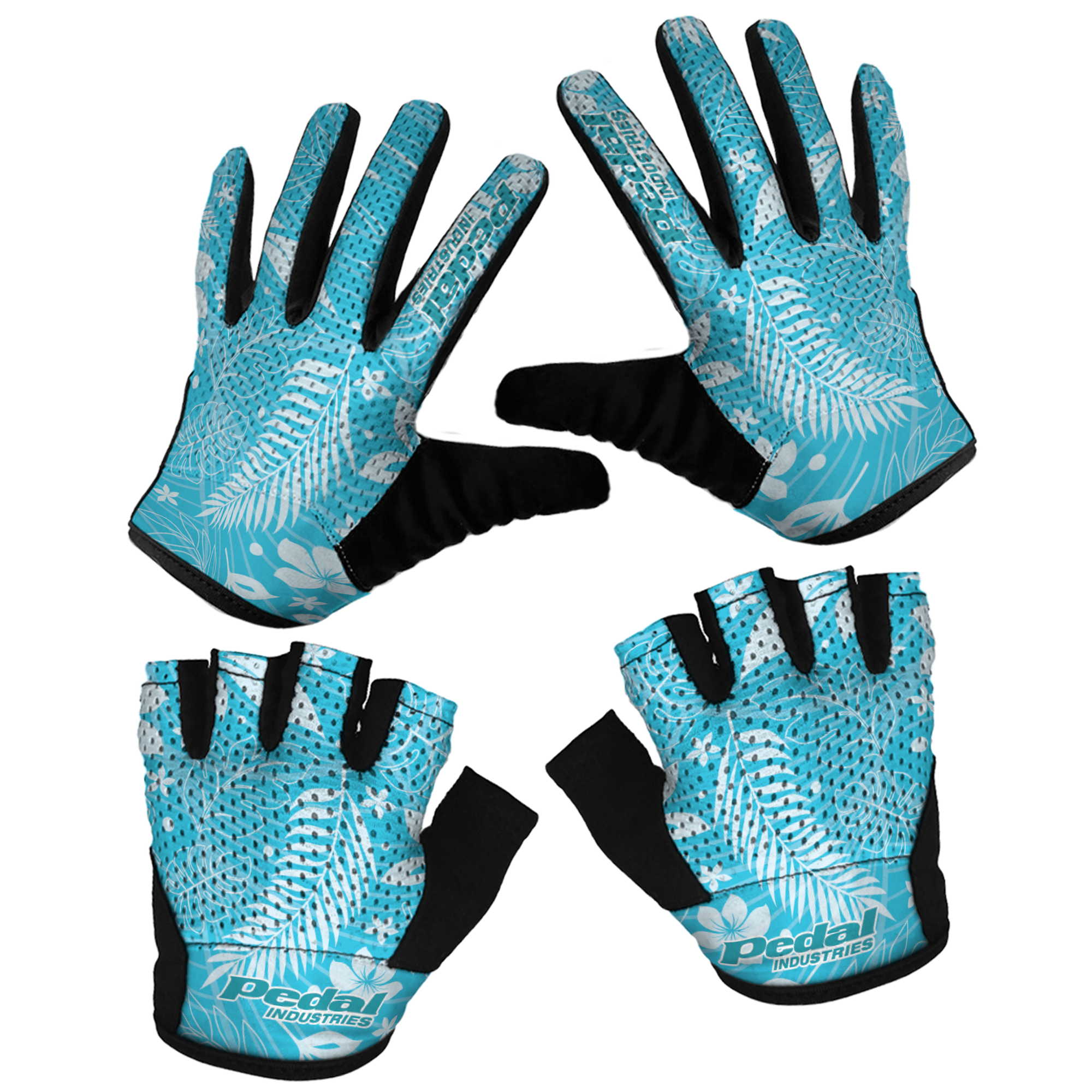 Aloha Pedal SUPERLIGHT RaceDay Gloves ISD Hawaii Blue
