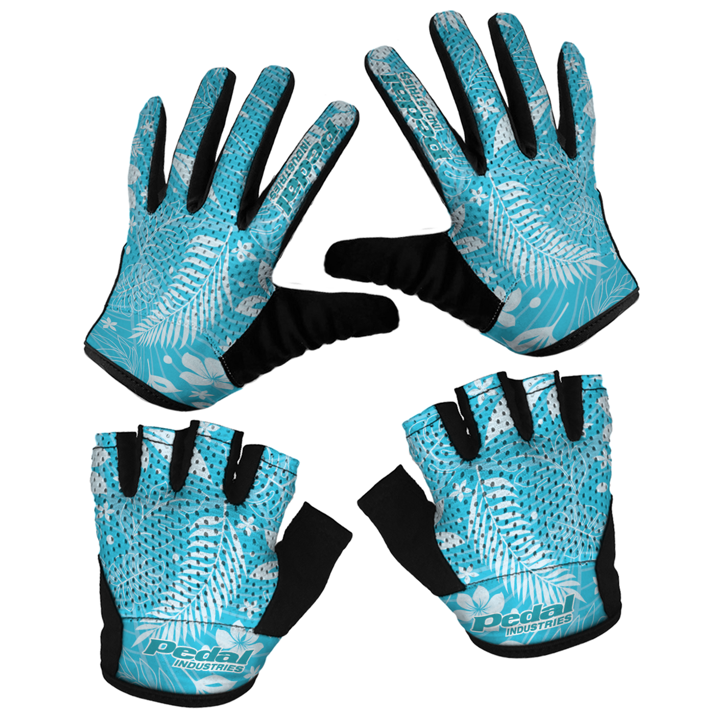 Aloha Pedal SUPERLIGHT RaceDay Gloves ISD Hawaii Blue