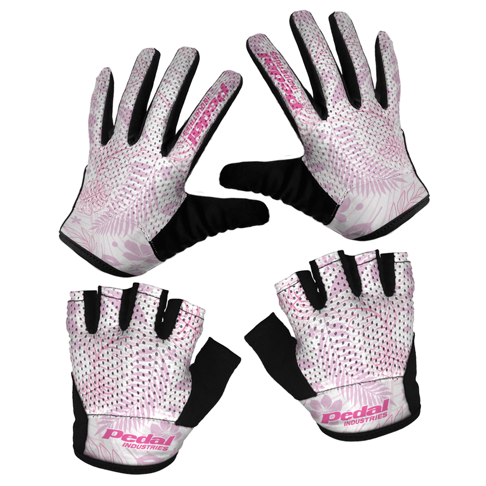 Aloha Pedal SUPERLIGHT RaceDay Gloves ISD Maui Pink
