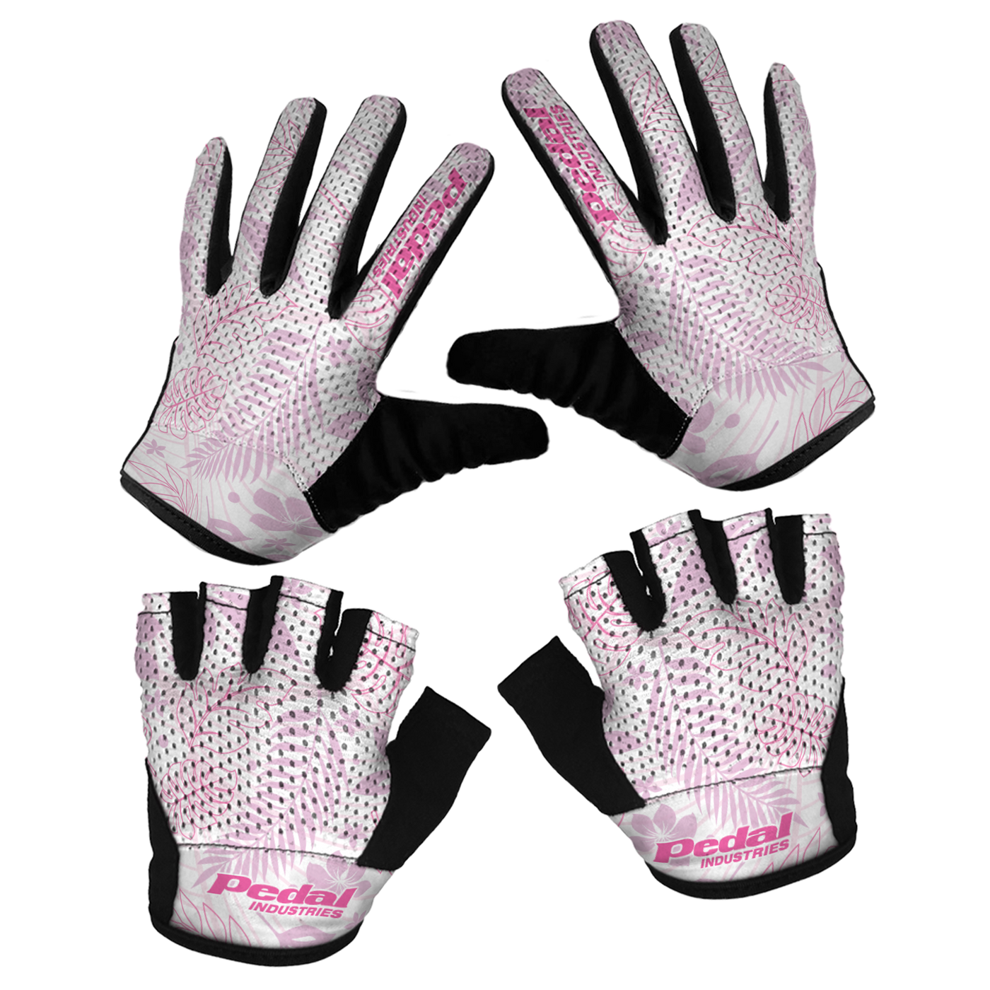 Aloha Pedal SUPERLIGHT RaceDay Gloves ISD Maui Pink